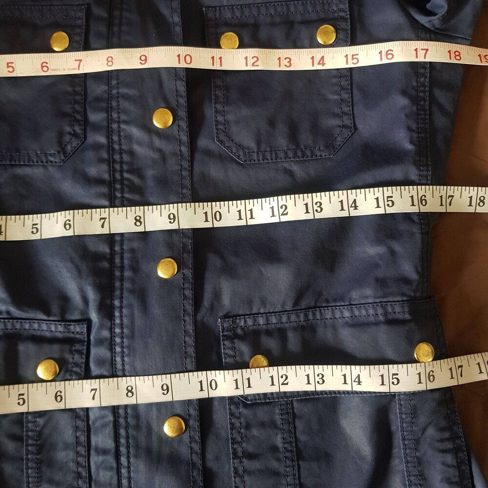 J.Crew Downtown Field Jacket Waxed Cotton Military Utility Gorpcore Sz Small - Picture 11 of 13